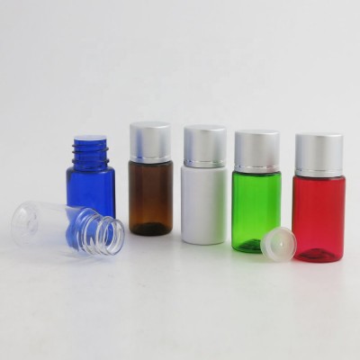 wholesale pet travel bottle mask container cosmetic with sliver aluminum cap