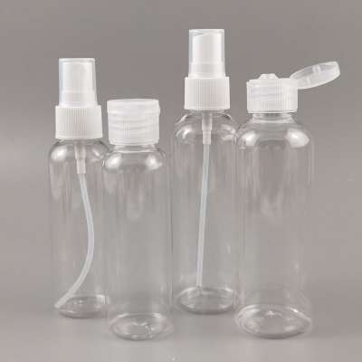 Disinfectant alcohol 60ml 100ml PET plastic bottle with flip cap