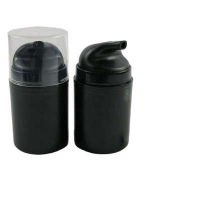 50ml black airless pump bottle black cosmetic lotion container