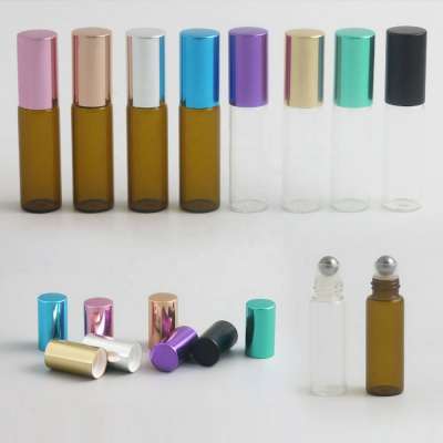 Wonderful glass 5ml crystal roller perfume bottle for women cosmetic oil