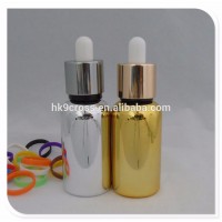 gold color 30ml glass dropper bottle for packaging