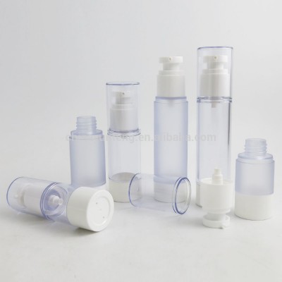 Luxury airless cosmetic packaging 15ml 30ml 50ml airless bottle,airless cosmetic bottle