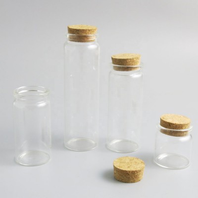 Multi-function  empty glass bottles wooden cork wholesale