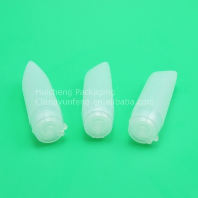 30G small clear plastic hand cream packaging tube with flip caps