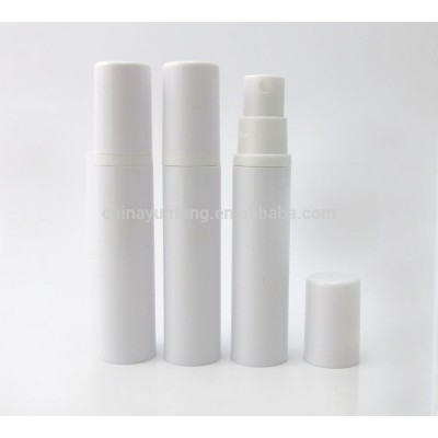 Wholesale 10ml white airless fine mist spray plastic bottle for cosmeic